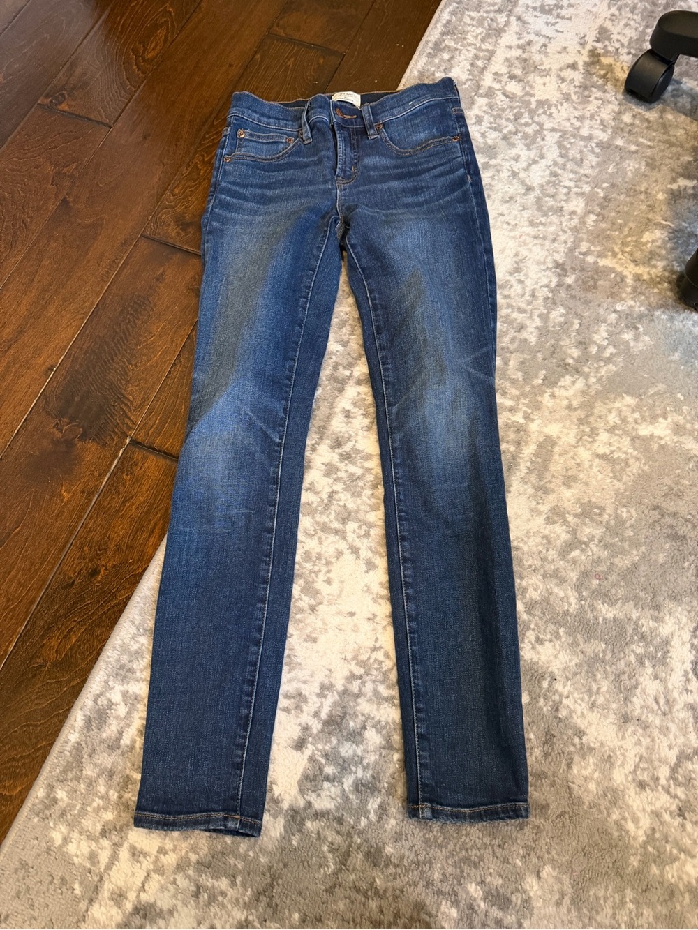 J. Crew Women's Toothpick Jeans in Medium Blue Wash